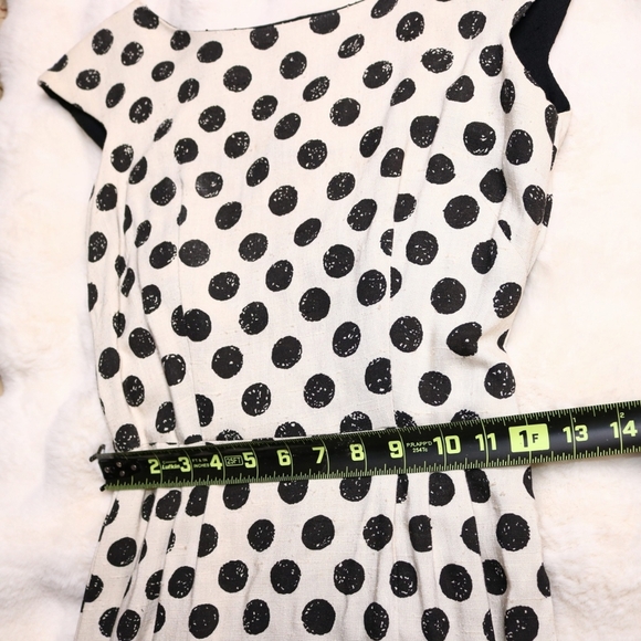 Vintage 1950's Polka Dot Mini Dress, Size 8, RARE FIND - Picture 7 of 8